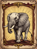 Carte de Tarot : Roi Éléphant