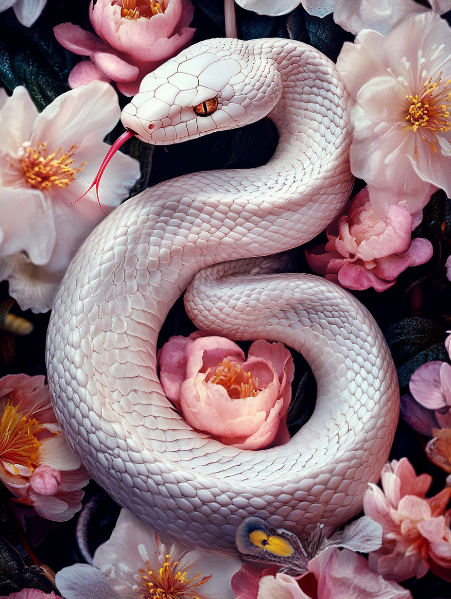 L’éclat du blanc et des fleurs