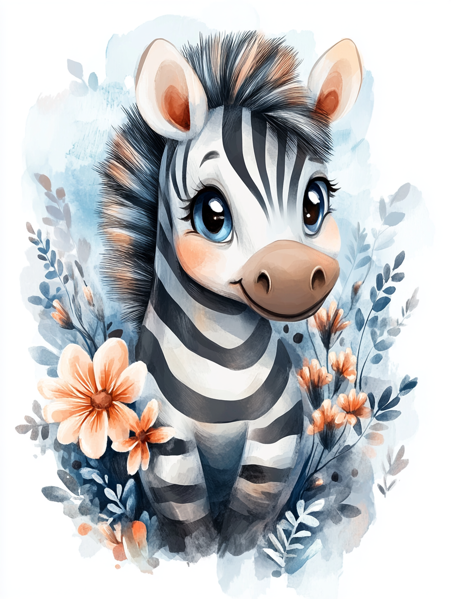 Le zèbre le plus mignon de la savane