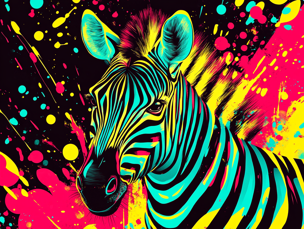 Énergie animale, style psychédélique