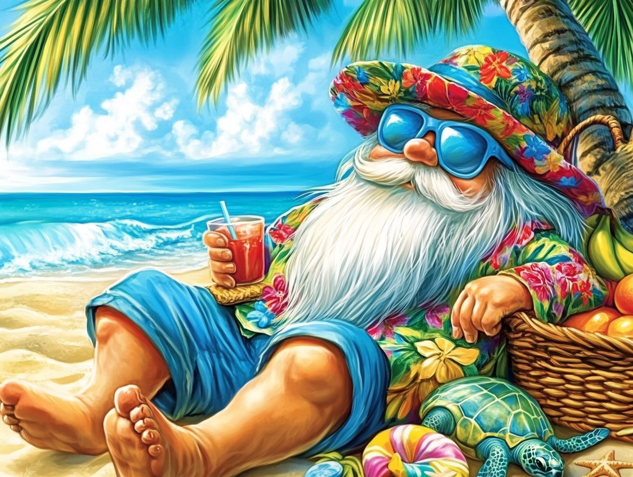 Un gnome aux Caraïbes