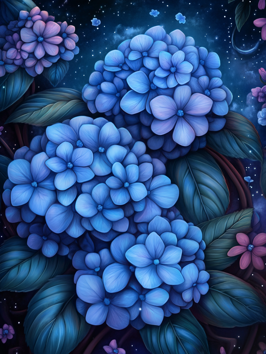 Fleurs de la nuit étoilée