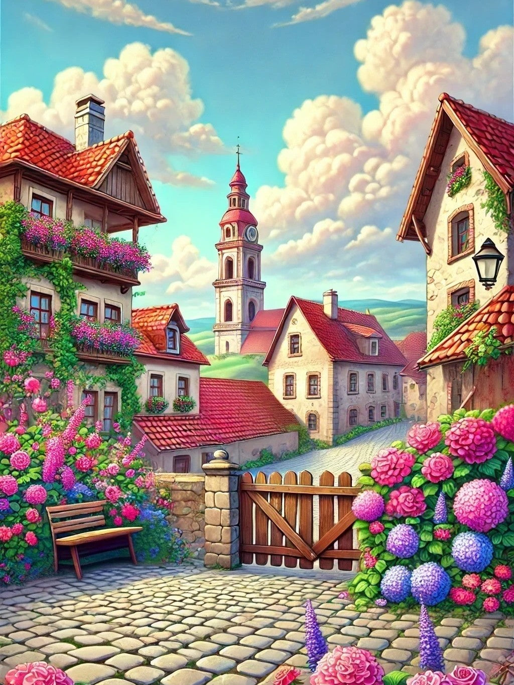 Le Charme d’un village fleuri