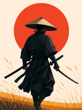 Guerrier sous le soleil rouge