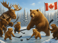 Bataille amicale sur la glace