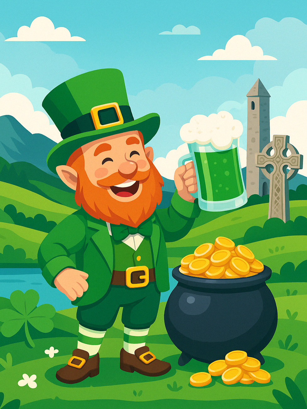 Bière verte et magie irlandaise