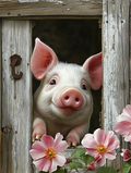 Le petit curieux de la ferme