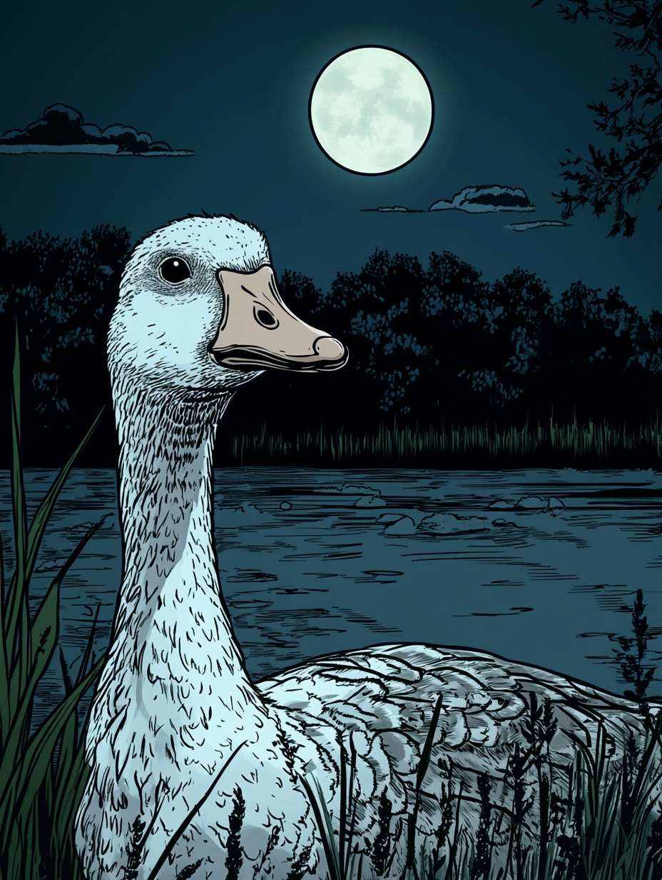 Silence nocturne au bord de l’eau
