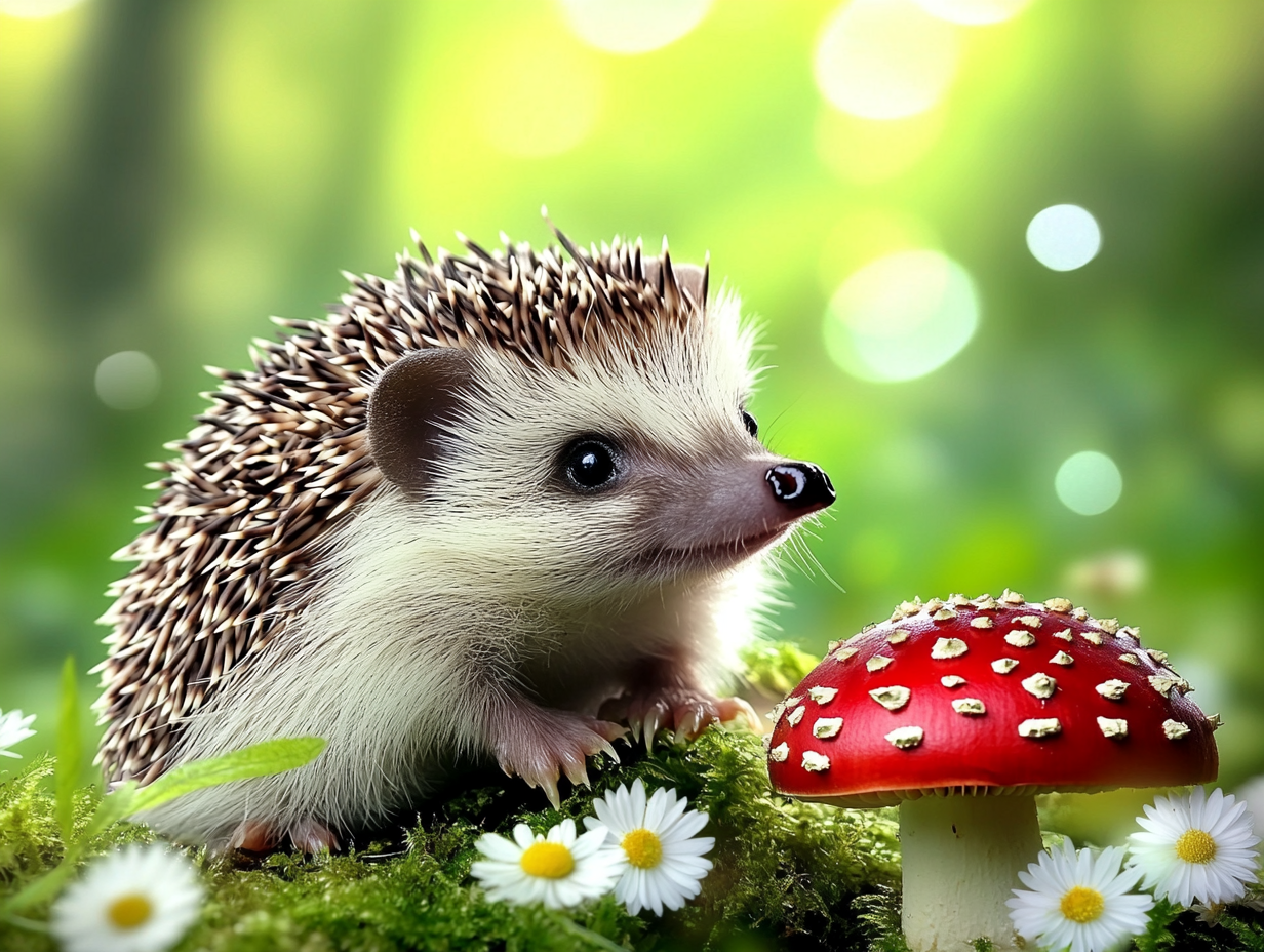 Le hérisson et le champignon magique