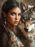 The Sacred Bond Between Woman and Wolf