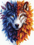 Loup de feu et de glace