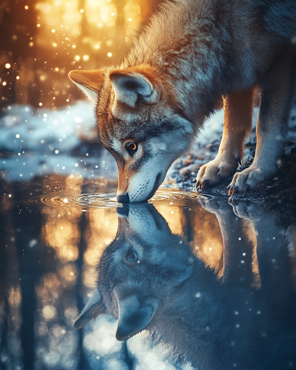 Le reflet du loup