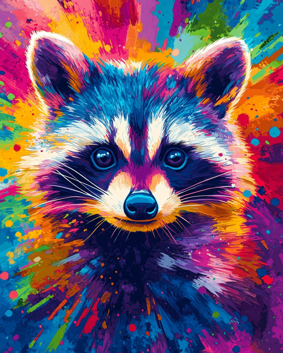 Explosion de couleurs sauvages