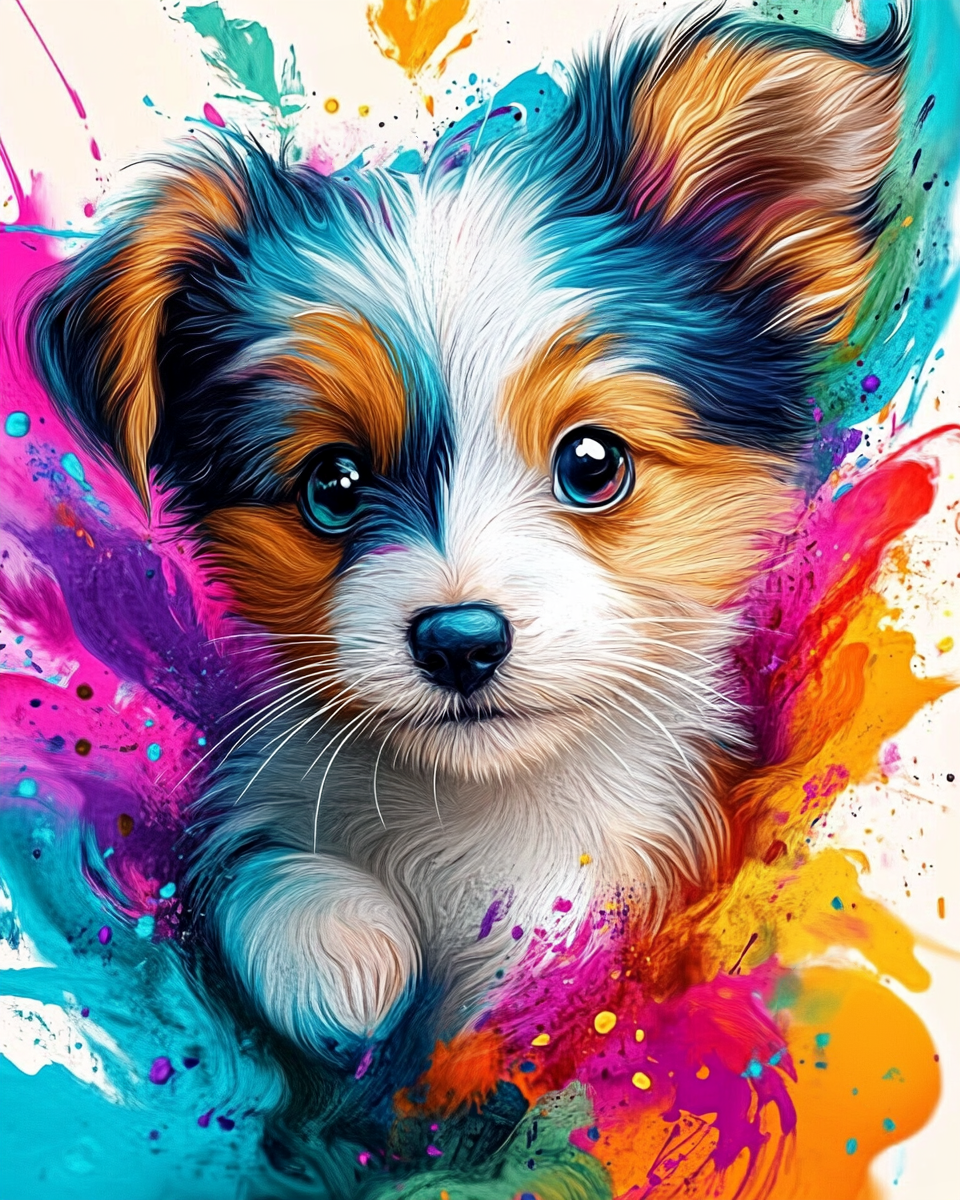 Un chiot au cœur de l’art