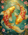 La danse éternelle des carpes koi