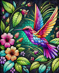 Le colibri et la magie du verre coloré