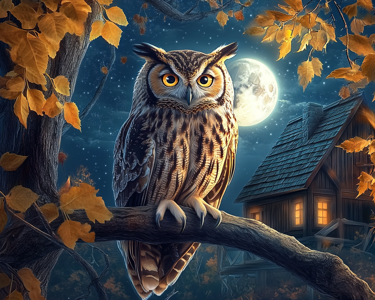 Une nuit étoilée dans les bois
