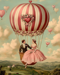 Voyage romantique dans les airs