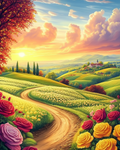 Lueurs matinales en campagne