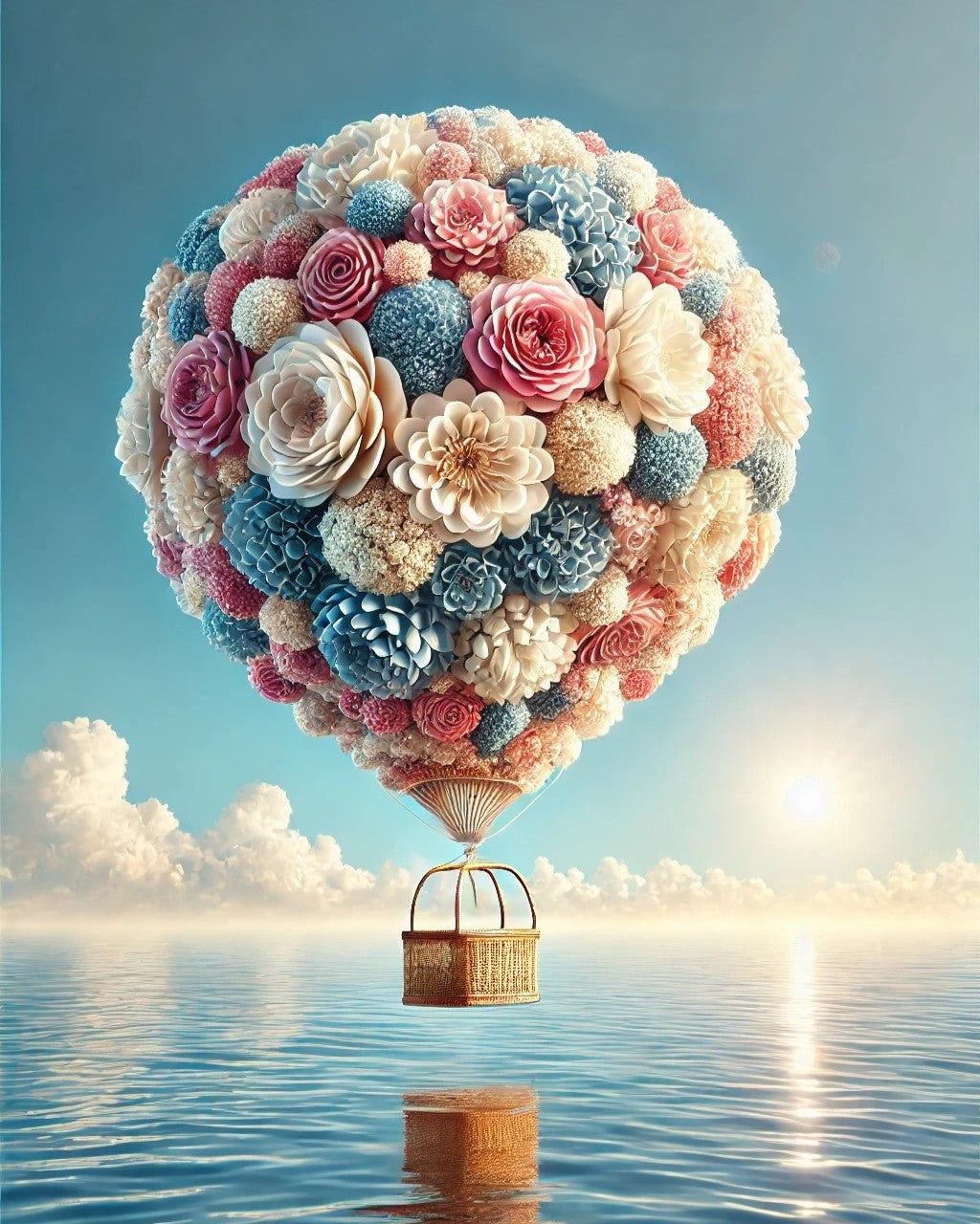 Voyage floral en montgolfière