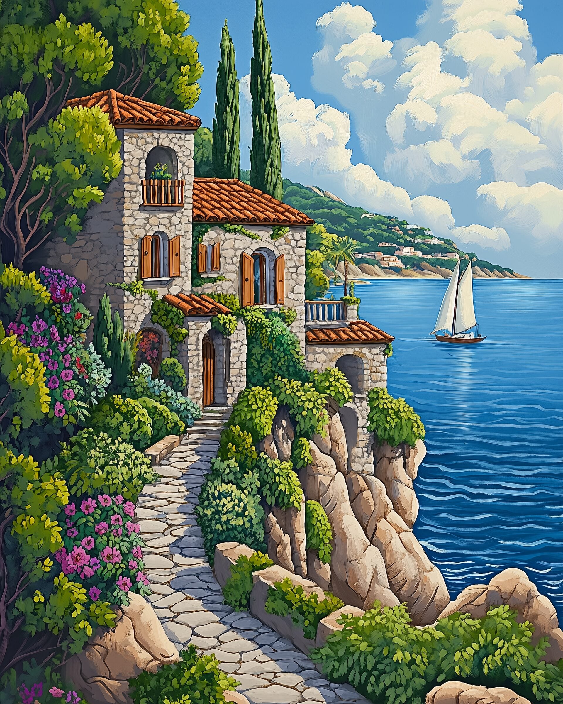 Maison de rêve sur la côte
