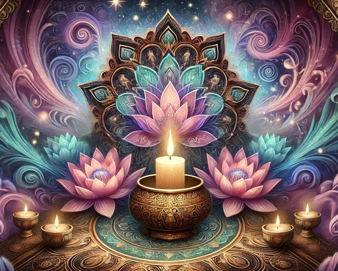 Méditation dans un monde étoilé