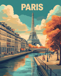 Ruhiger Spaziergang in Paris