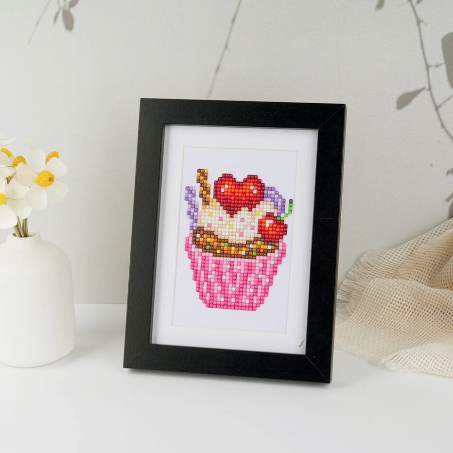 Lot de 12 Mini Diamond Painting – Amour et tendresse