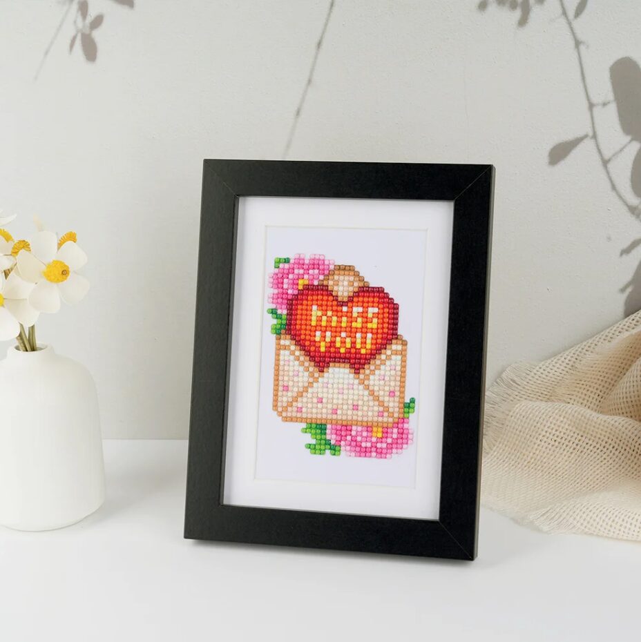 12er-Set Mini Diamond Painting – Liebe und Zärtlichkeit