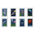 8er-Set Mini Diamond Painting – Meerestiere