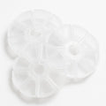 Boîte ronde 8 compartiments pour rangement de diamants