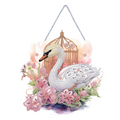 Swan and Gilded Cage – Diamond Painting Hanging Decoration