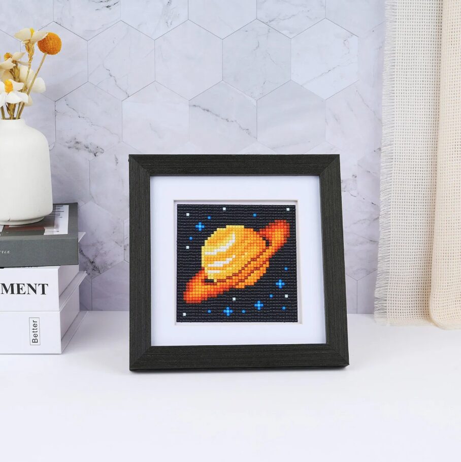 10er-Set Mini Diamond Painting – Galaktische Erkundung