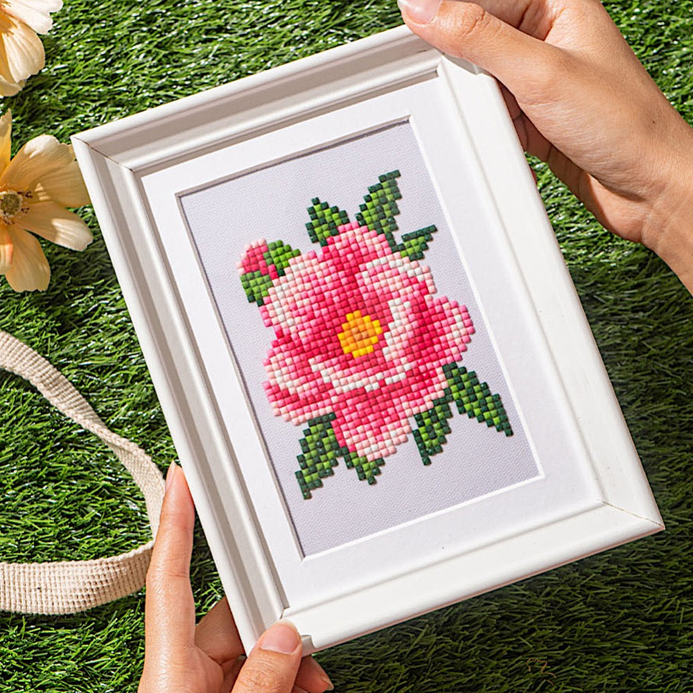 Lot de 12 Mini Diamond Painting – Fleurs du Jardin