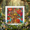 The Tree of Colors and its Little Cabin – Mini Frame with Stand