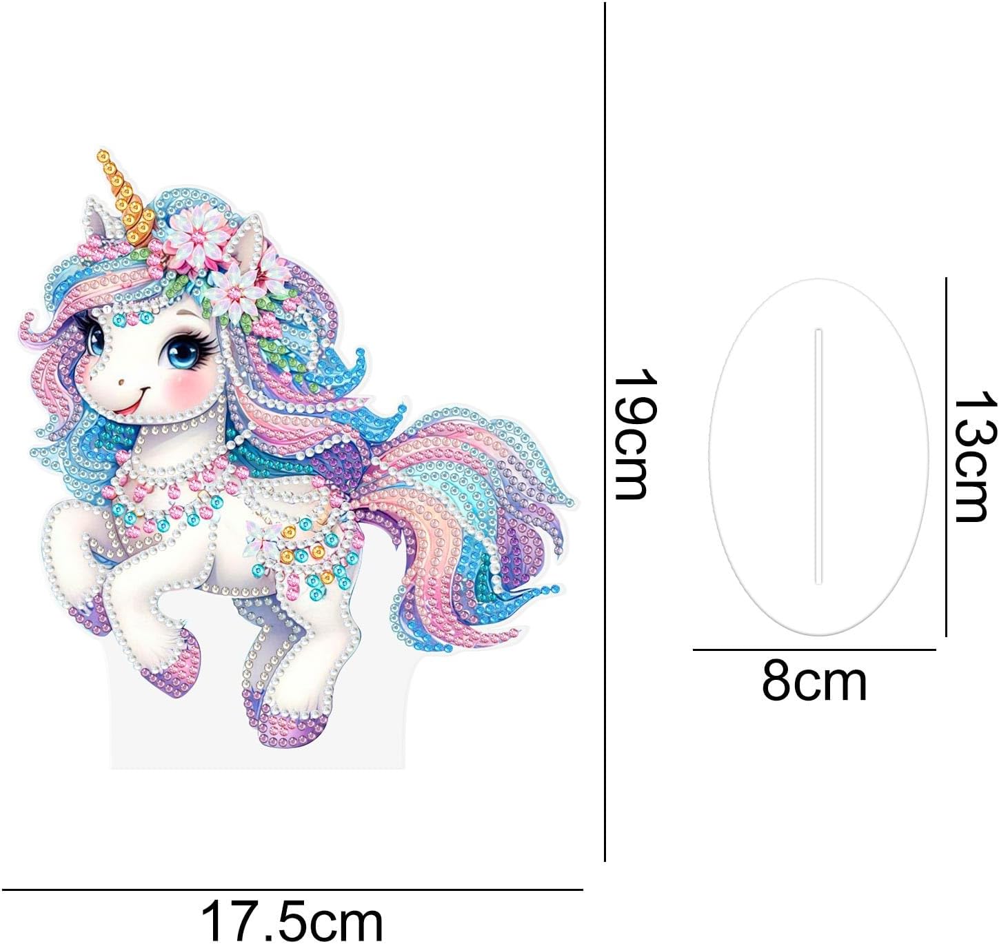 La licorne pastel enchantée – Objet Décoratif sur Pied