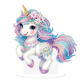 La licorne pastel enchantée – Objet Décoratif sur Pied