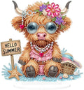 La petite vache des vacances – Objet Décoratif sur Pied