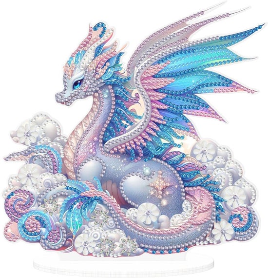 Le dragon des rêves pastel – Objet Décoratif sur Pied