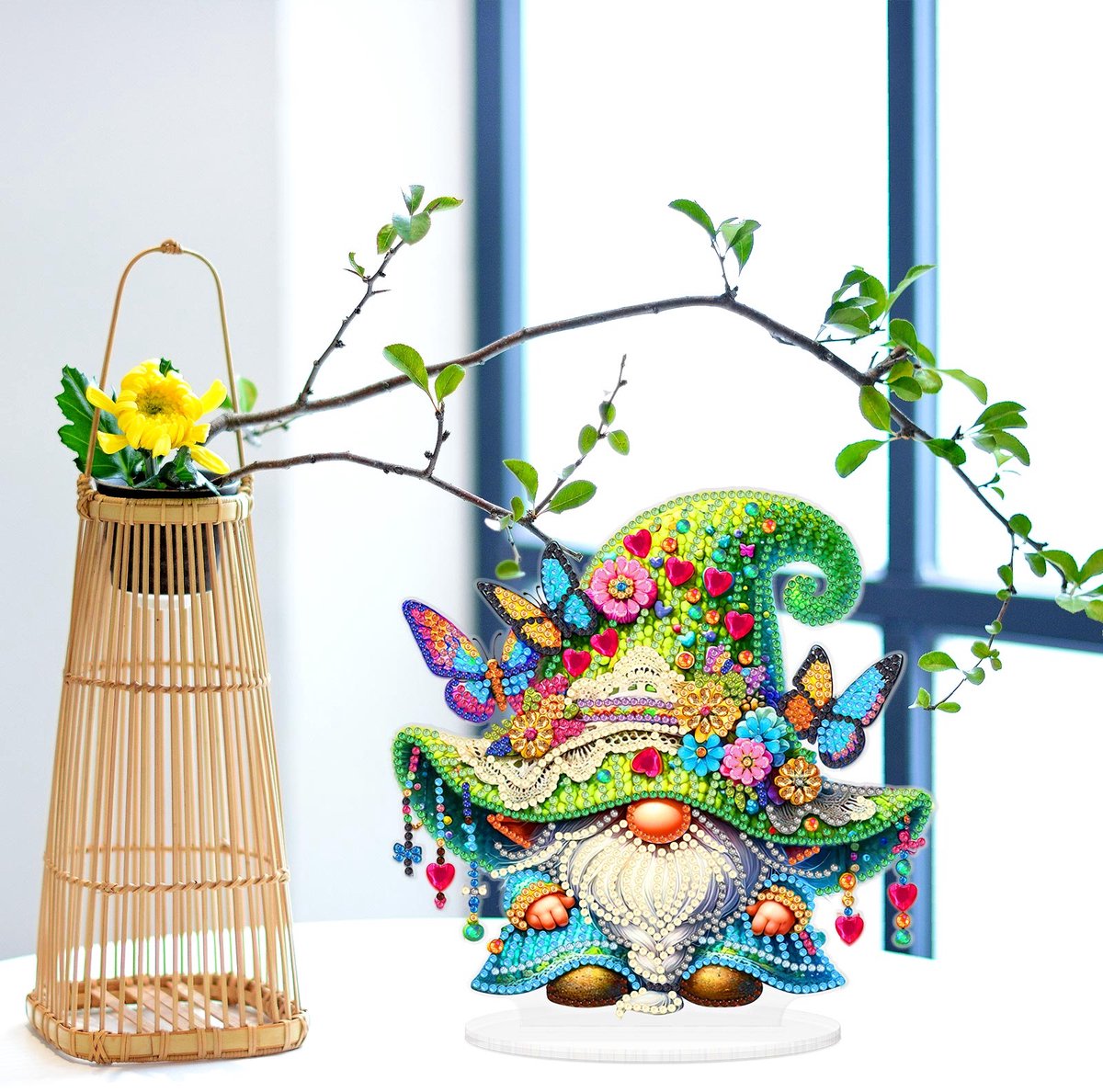 Le lutin des papillons – Objet Décoratif sur Pied