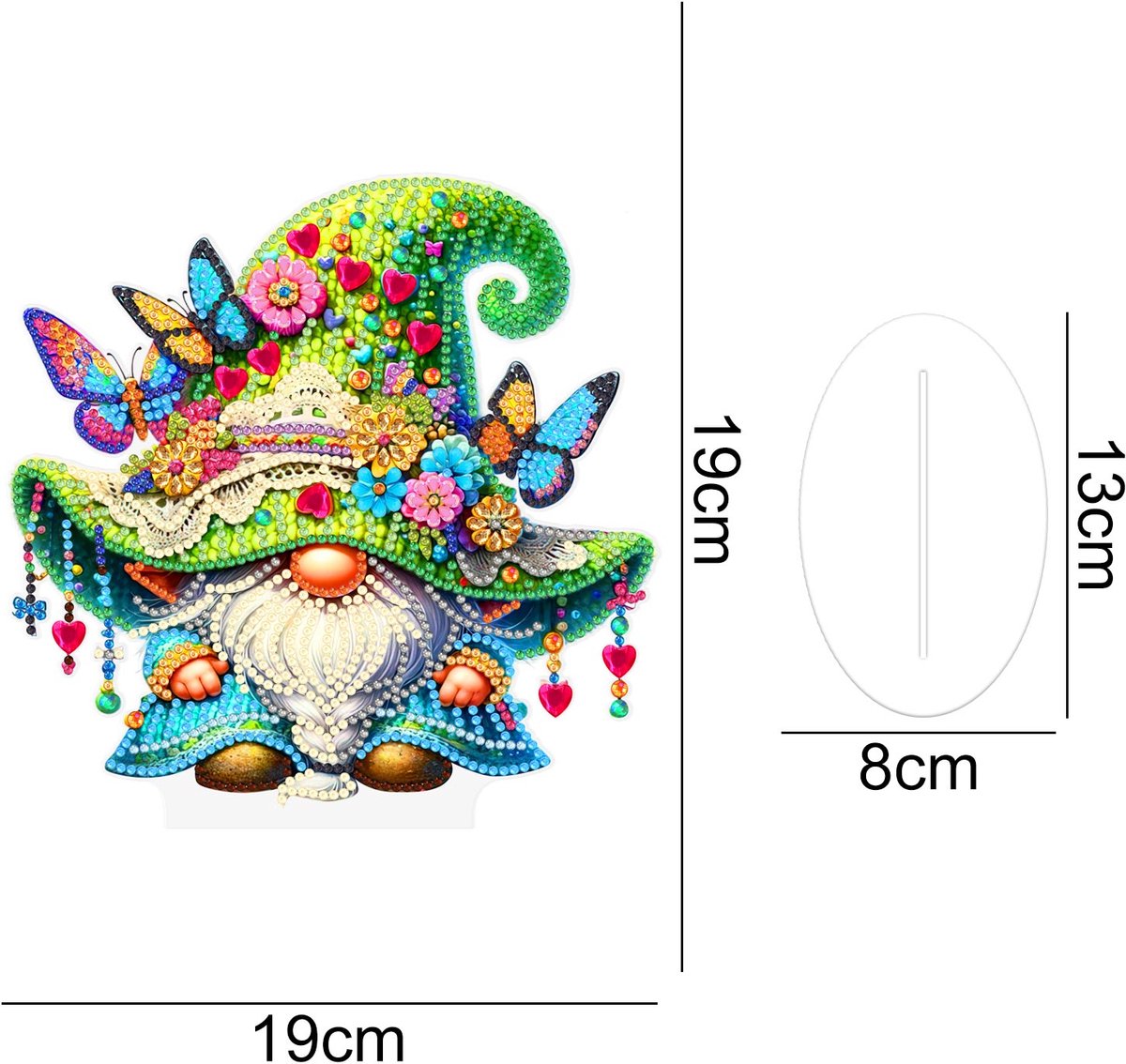Le lutin des papillons – Objet Décoratif sur Pied