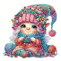 Le petit lutin tricoteur – Objet Décoratif sur Pied