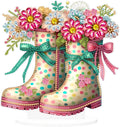 Les bottes fleuries du jardin – Objet Décoratif sur Pied