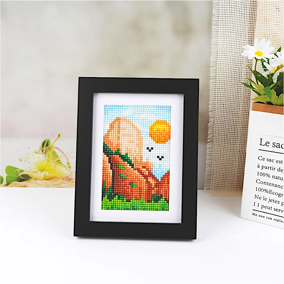 10er-Set Mini Diamond Painting – Weltwunder