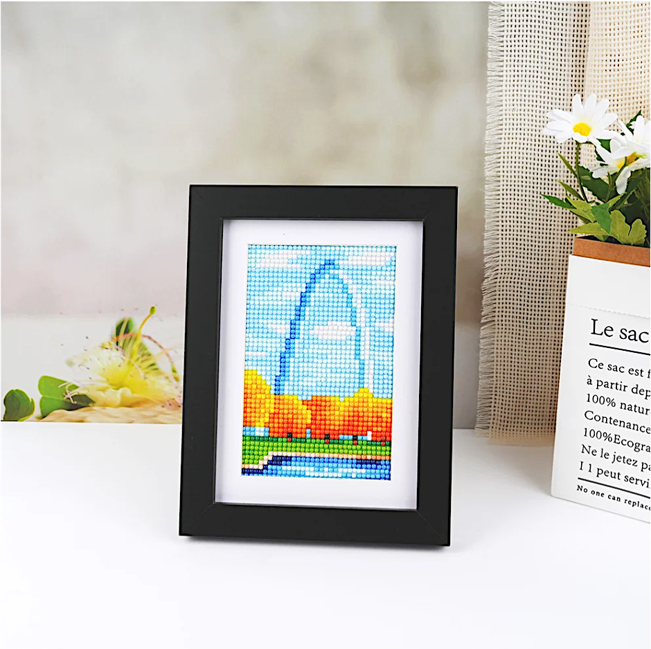 10er-Set Mini Diamond Painting – Weltwunder