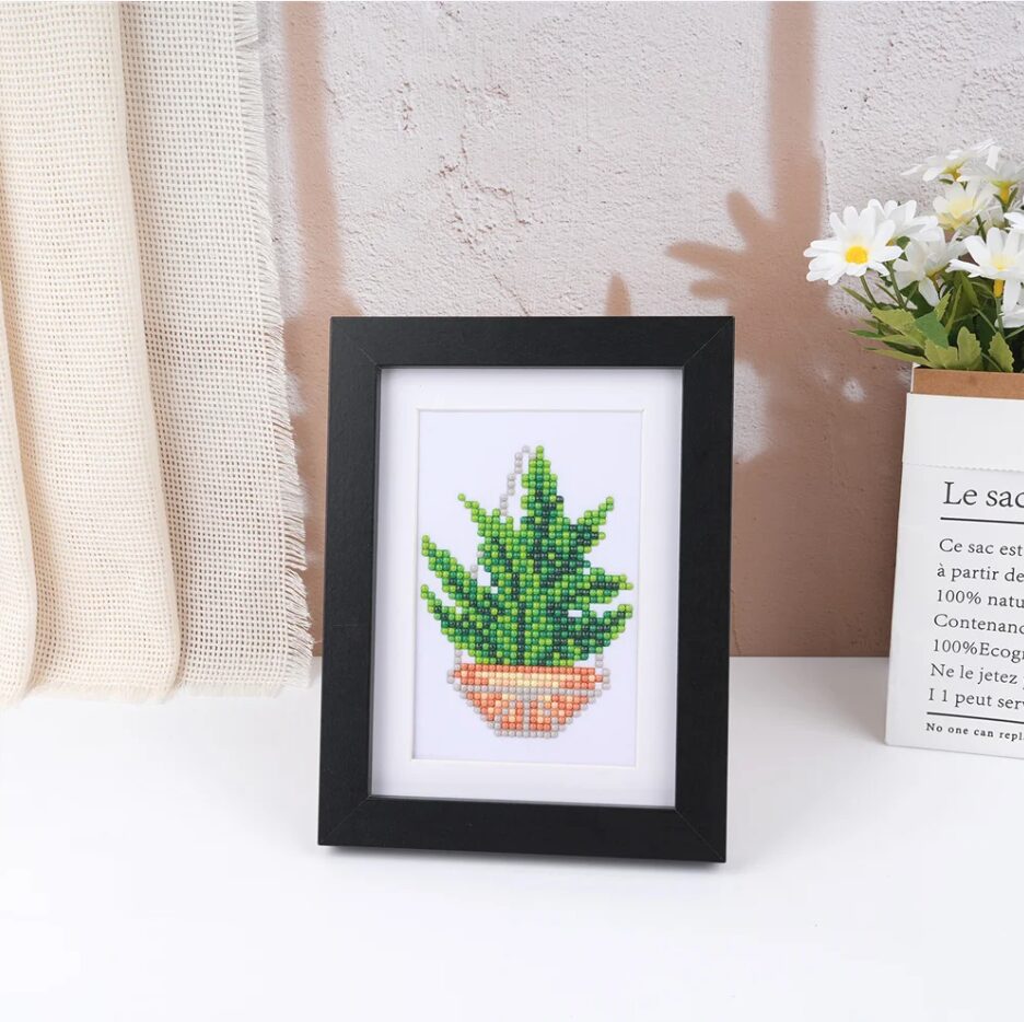 Lot de 12 Mini Diamond Painting – Les plantes d’intérieur