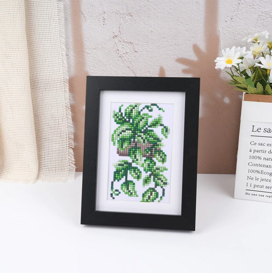 Lot de 12 Mini Diamond Painting – Les plantes d’intérieur