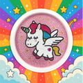 Magisches Einhorn – Minibild mit Aufsteller