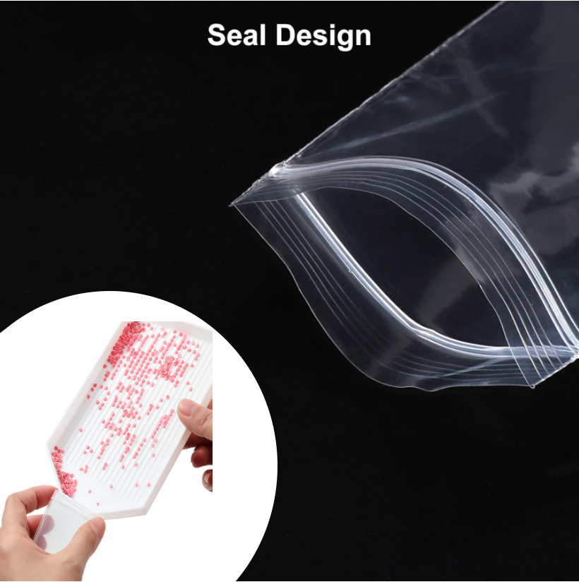 Lot de 100 Sachets Zip Refermables – 6 x 9cm