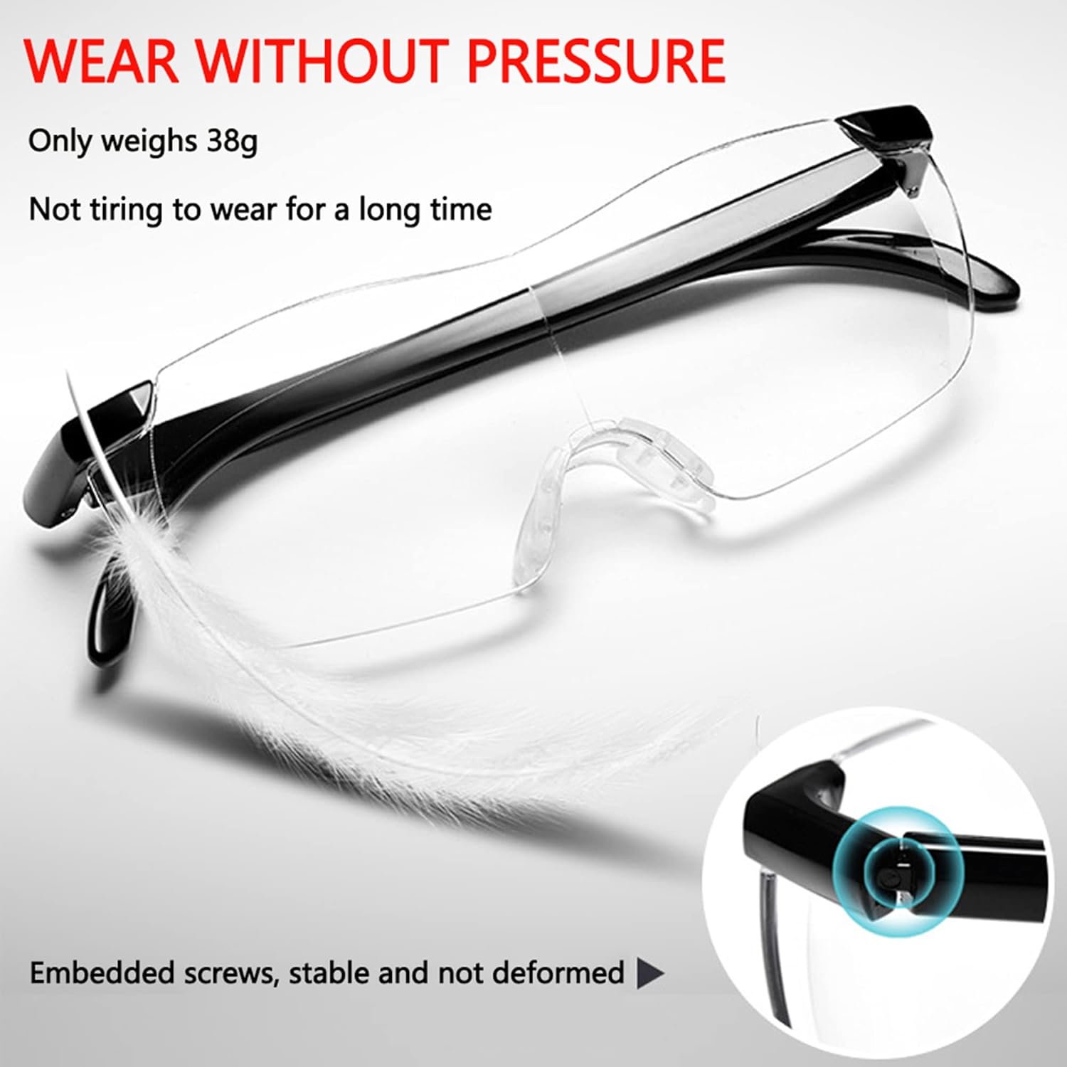 Lunettes grossissantes pour une meilleure précision
